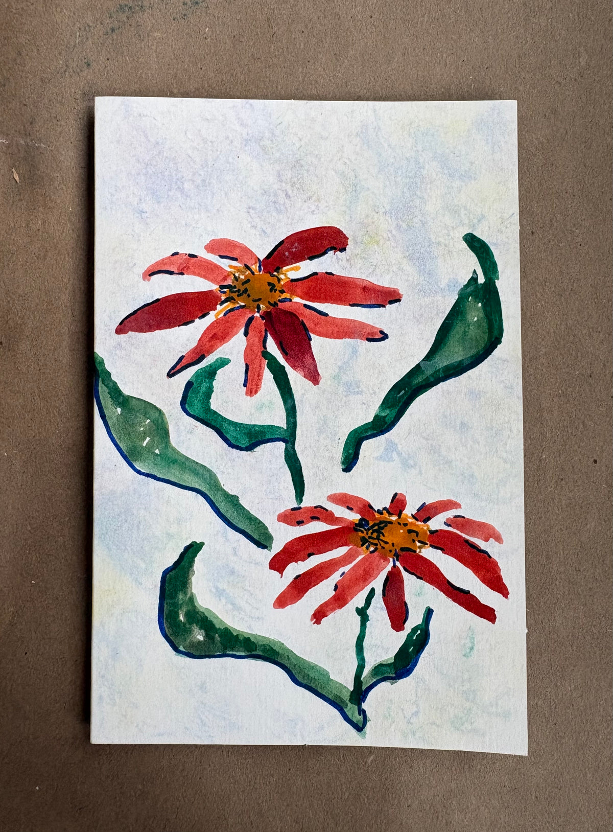 Second Chance- 4x6 watercolor card with envelope